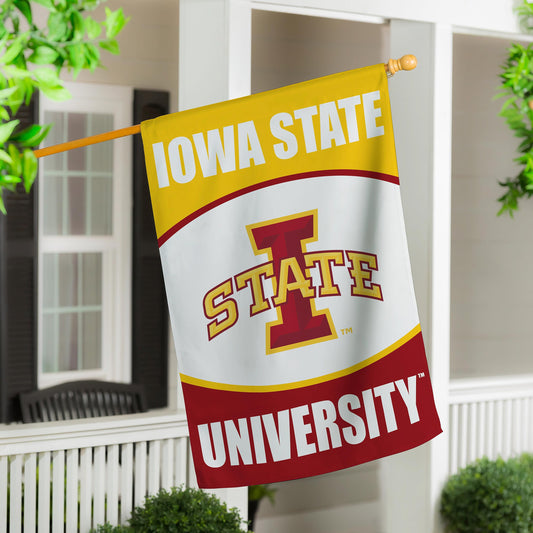 Iowa State University Suede Flag, House - Tampa Home & Garden Store