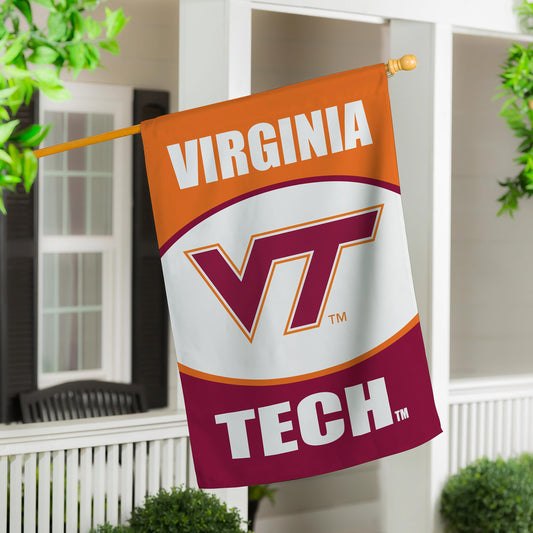 Virginia Tech Suede Flag, House - Tampa Home & Garden Store