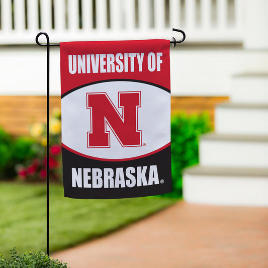 University of Nebraska Suede Garden Flag - Tampa Home & Garden Store