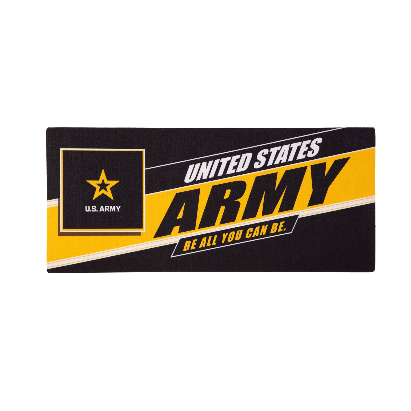 Sassafras Army burlap mat with US Army by Evergreen Enterprises Wholesale Collective on Tampa Home & Garden Store