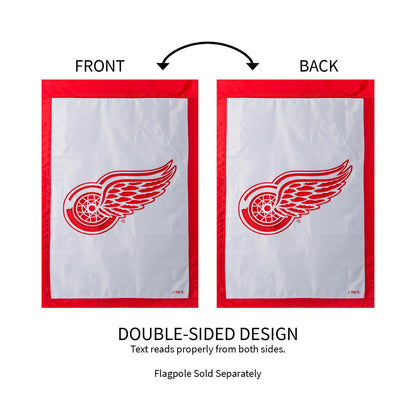 Drapeau de maison appliqué des Red Wings de Détroit