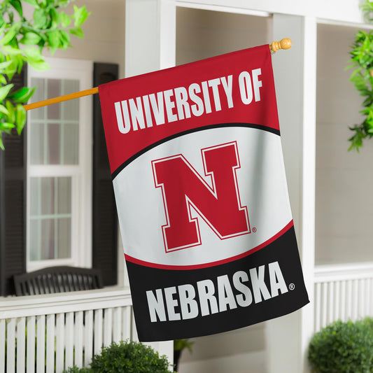 University of Nebraska Suede Flag, House - Tampa Home & Garden Store