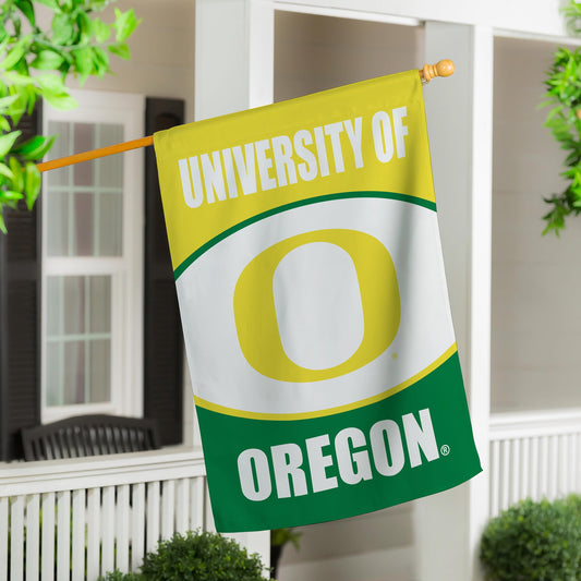 University of Oregon Suede House Flag - Tampa Home & Garden Store
