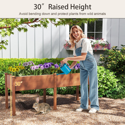 Large Raised Garden Bed with Drainage Holes and 6 Supporting Legs