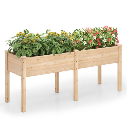 Large Raised Garden Bed with Drainage Holes and 6 Supporting Legs