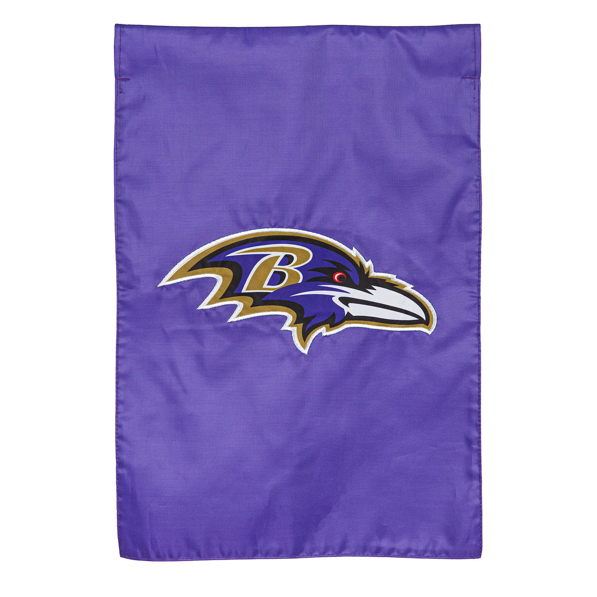 Applique flag Baltimore Ravens on purple fabric by Evergreen Enterprises - Wholesale Collective on Tampa Home & Garden Store