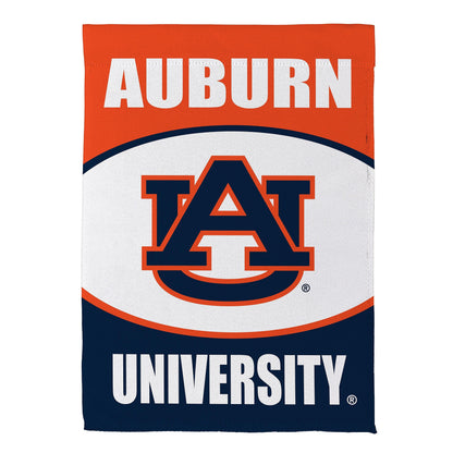 Auburn University suede flag orange field with navy emblem by Evergreen Enterprises on Tampa Home & Garden Store