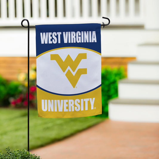 West Virginia University Suede Flag, GDN - Tampa Home & Garden Store
