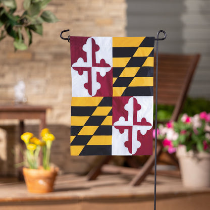 Maryland State Flag Garden Applique Flag outdoor quilted flag by Evergreen Enterprises on Tampa Home & Garden Store