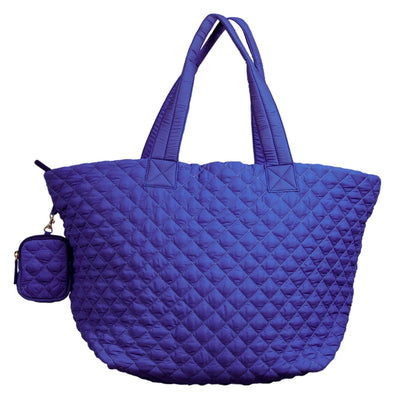 Sac cabas matelassé en nylon Alyssa Jumbo – Léger, spacieux et prêt à voyager
