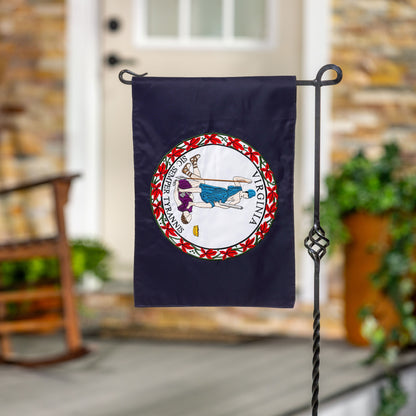 Virginia State Flag Garden Applique Flag navy with state seal Evergreen Enterprises on Tampa Home & Garden Store