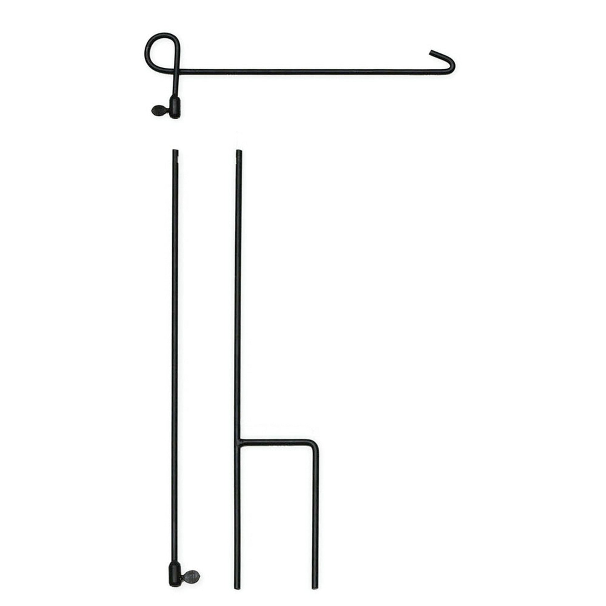 3-piece flag stand, black metal with curved arm Evergreen Enterprises on Tampa Home & Garden Store
