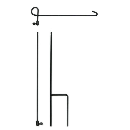 3-piece flag stand, black metal with curved arm Evergreen Enterprises on Tampa Home & Garden Store