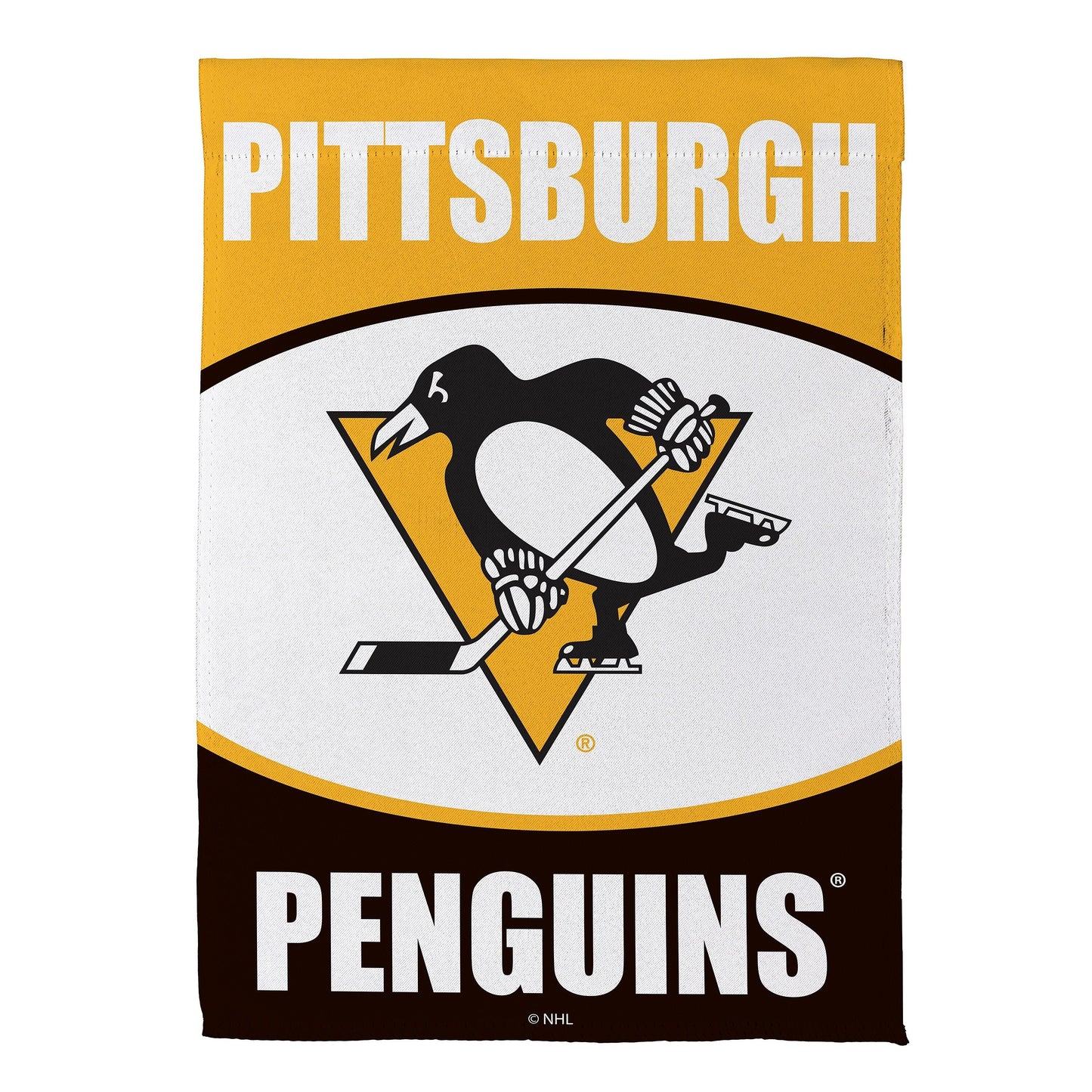 Bandera de jardín de gamuza de los Pittsburgh Penguins