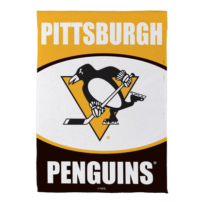 Bandera de jardín de gamuza de los Pittsburgh Penguins