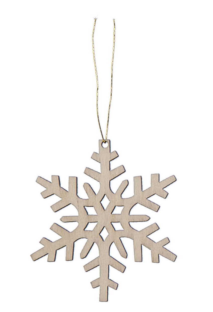 Laser Cut Wood Snowflake Ornament - Style 3 - Tampa Home & Garden Store