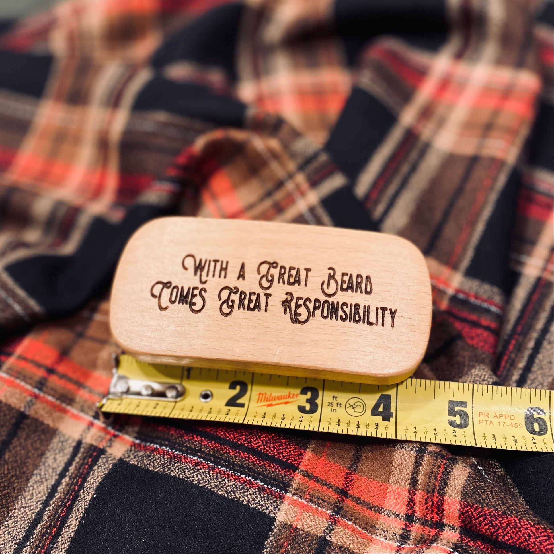Laser Engraved Men's Boar's Hair Beechwood Brush - Tampa Home & Garden Store
