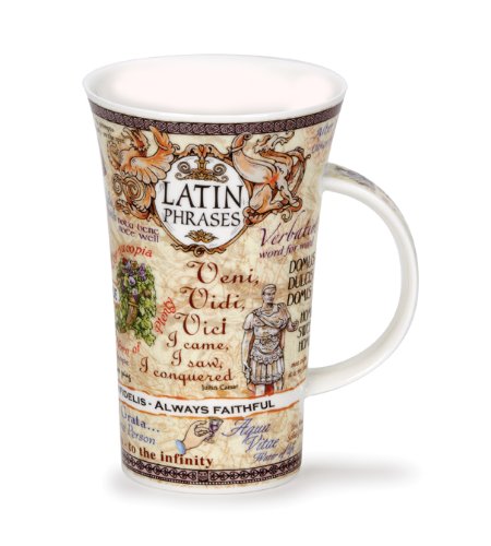 Latin Phrases Fine Bone China Mug Glencoe Style By Dunoon - Tampa Home & Garden Store