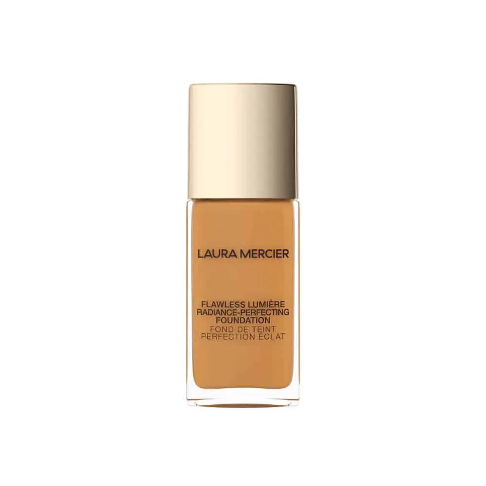 Laura Mercier Flawless Lumière Foundation bottle with beige liquid and gold cap on Tampa Home & Garden Store