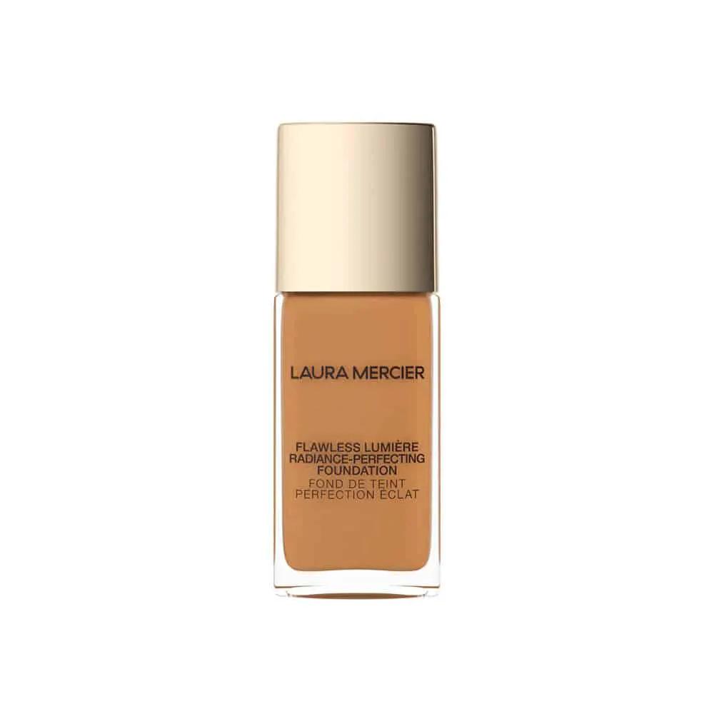 Laura Mercier Flawless Lumiere Foundation warm beige in glass bottle with gold cap on Tampa Home & Garden Store