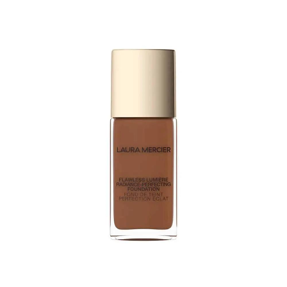 Laura Mercier Flawless Lumiere Foundation bottle in brown shade with gold cap on Tampa Home & Garden Store