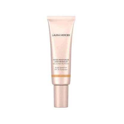 Laura Mercier tinted moisturizer Light Revealer Natural Skin Illuminator SPF 25 tube in rose-gold packaging on Tampa Home & Garden Store