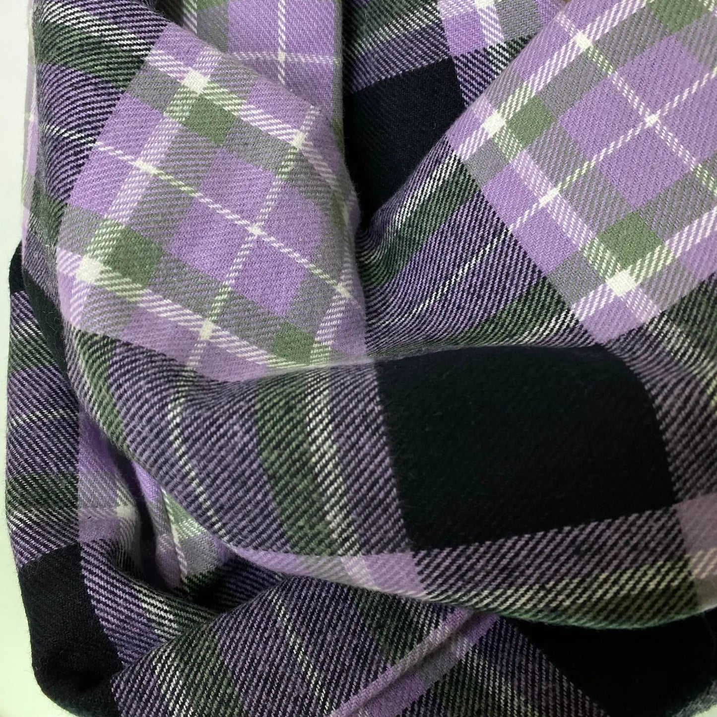 Lavender, Black, Sage Grey, and White Plaid Infinity and Blanket Scarves - Tampa Home & Garden Store