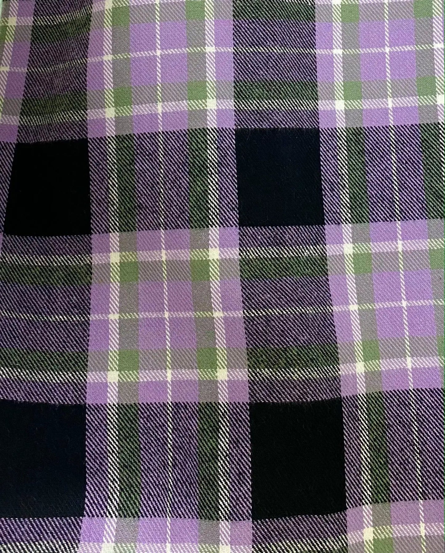 Lavender, Black, Sage Grey, and White Plaid Infinity and Blanket Scarves - Tampa Home & Garden Store