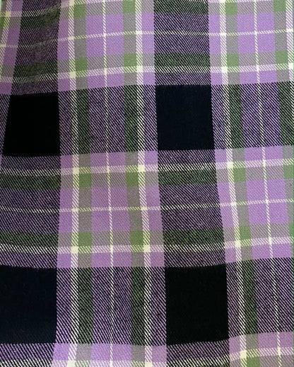 Lavender, Black, Sage Grey, and White Plaid Infinity and Blanket Scarves - Tampa Home & Garden Store
