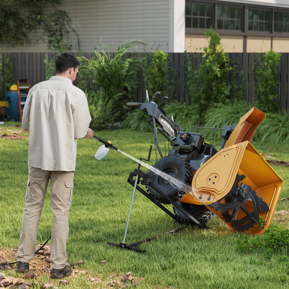 Lawn Mower Lift Jack for riding mowers orange lift housing on Tampa Home & Garden Store