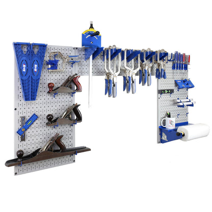 Metal Pegboard and Tool Storage Organizer Set