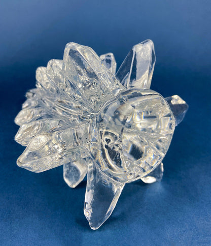 Lead Crystal Clear Christmas Tree. Hand Crafted Art Glass Spruce Tree. 8" Tall Pine. Holiday or Year-Round Decor. - Tampa Home & Garden Store