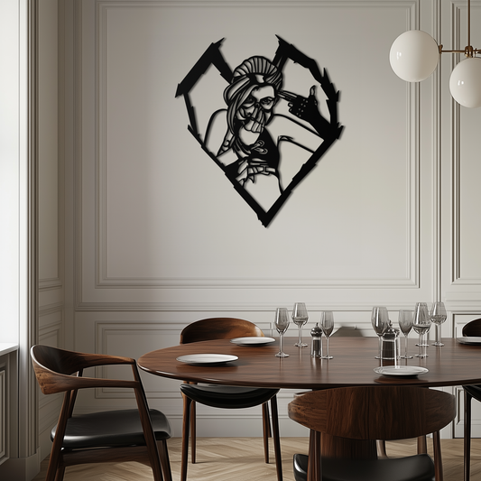 League of Legends Jinx Metal Wall Art – LOL Character Black Metal Decor- KAF560 - Tampa Home & Garden Store