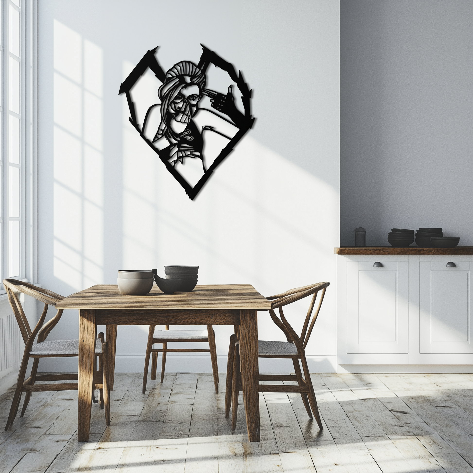 League of Legends Jinx Metal Wall Art – LOL Character Black Metal Decor- KAF560 - Tampa Home & Garden Store