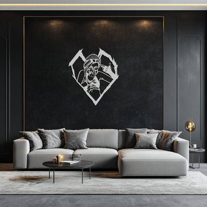 League of Legends Jinx Metal Wall Art – LOL Character Black Metal Decor- KAF560 - Tampa Home & Garden Store