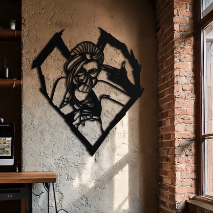 League of Legends Jinx Metal Wall Art – LOL Character Black Metal Decor- KAF560 - Tampa Home & Garden Store