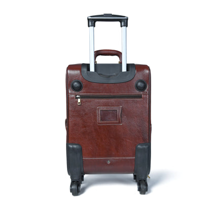 Leather Carry-On Trolly Bag - Tampa Home & Garden Store