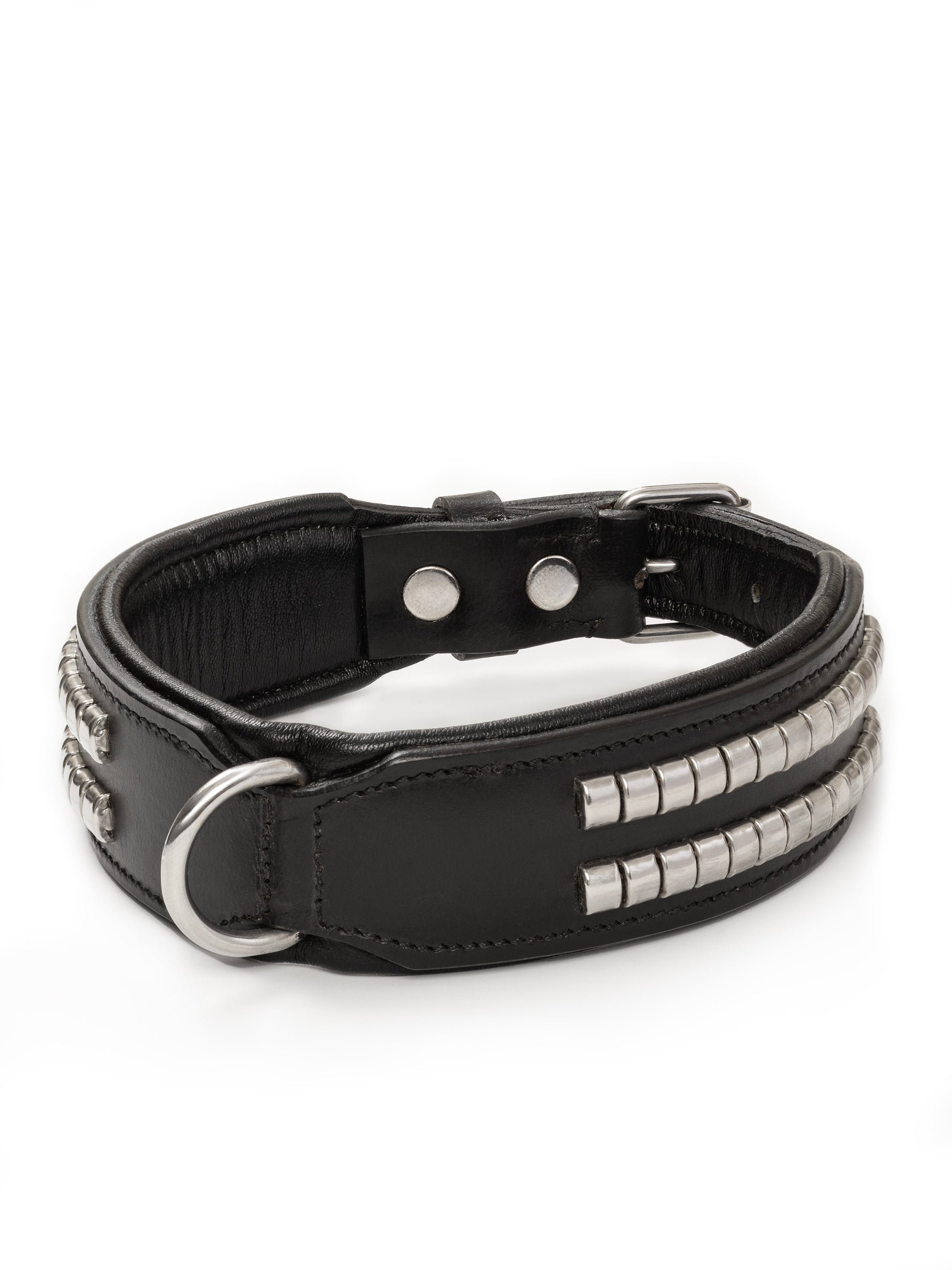 Leather Collar with Designer Studs - Tampa Home & Garden Store