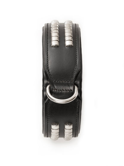Leather Collar with Designer Studs - Tampa Home & Garden Store