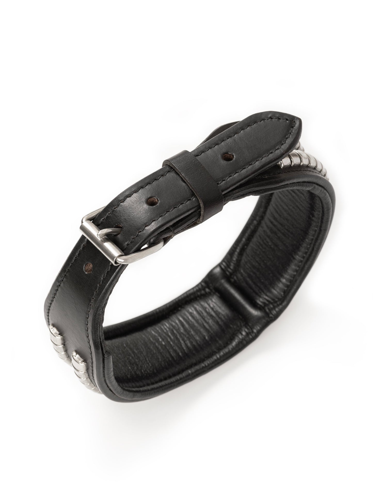 Leather Collar with Designer Studs - Tampa Home & Garden Store