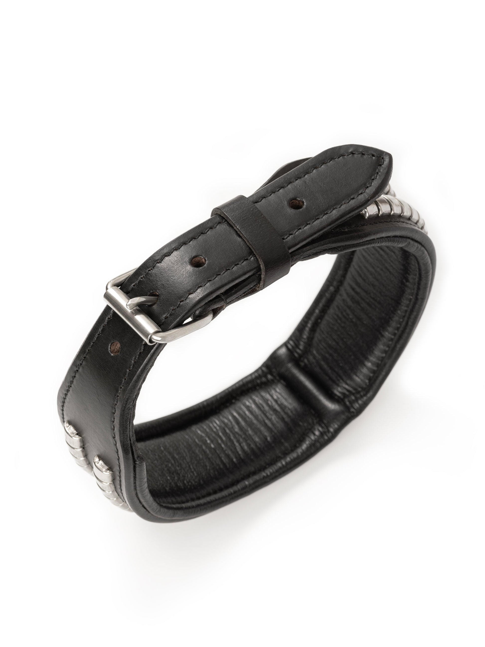 Leather Collar with Designer Studs - Tampa Home & Garden Store