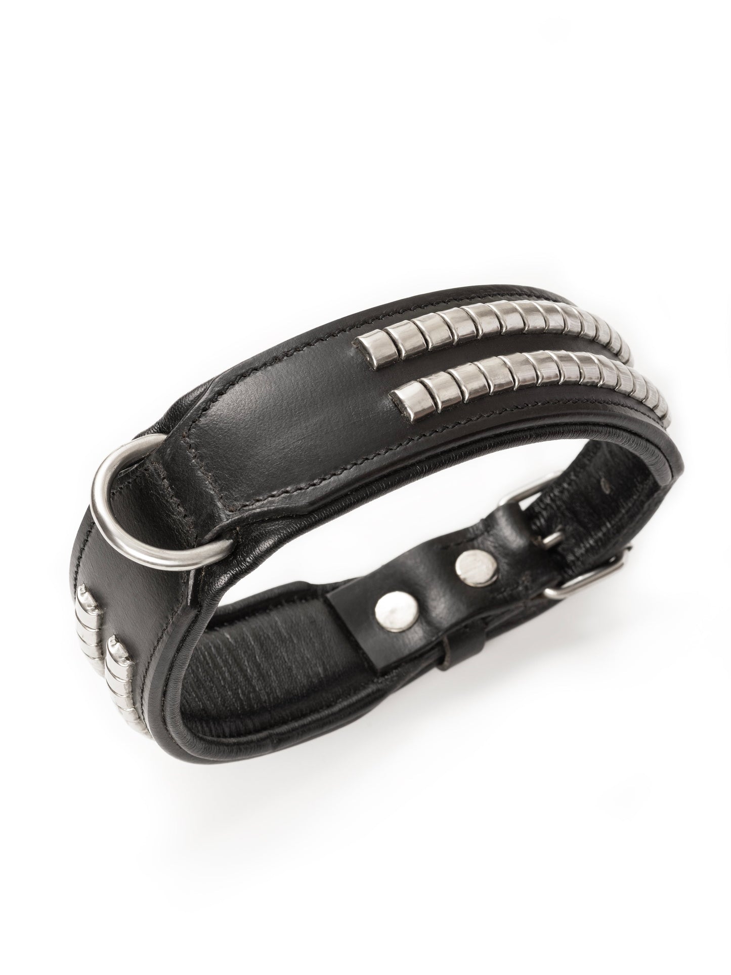 Leather Collar with Designer Studs - Tampa Home & Garden Store