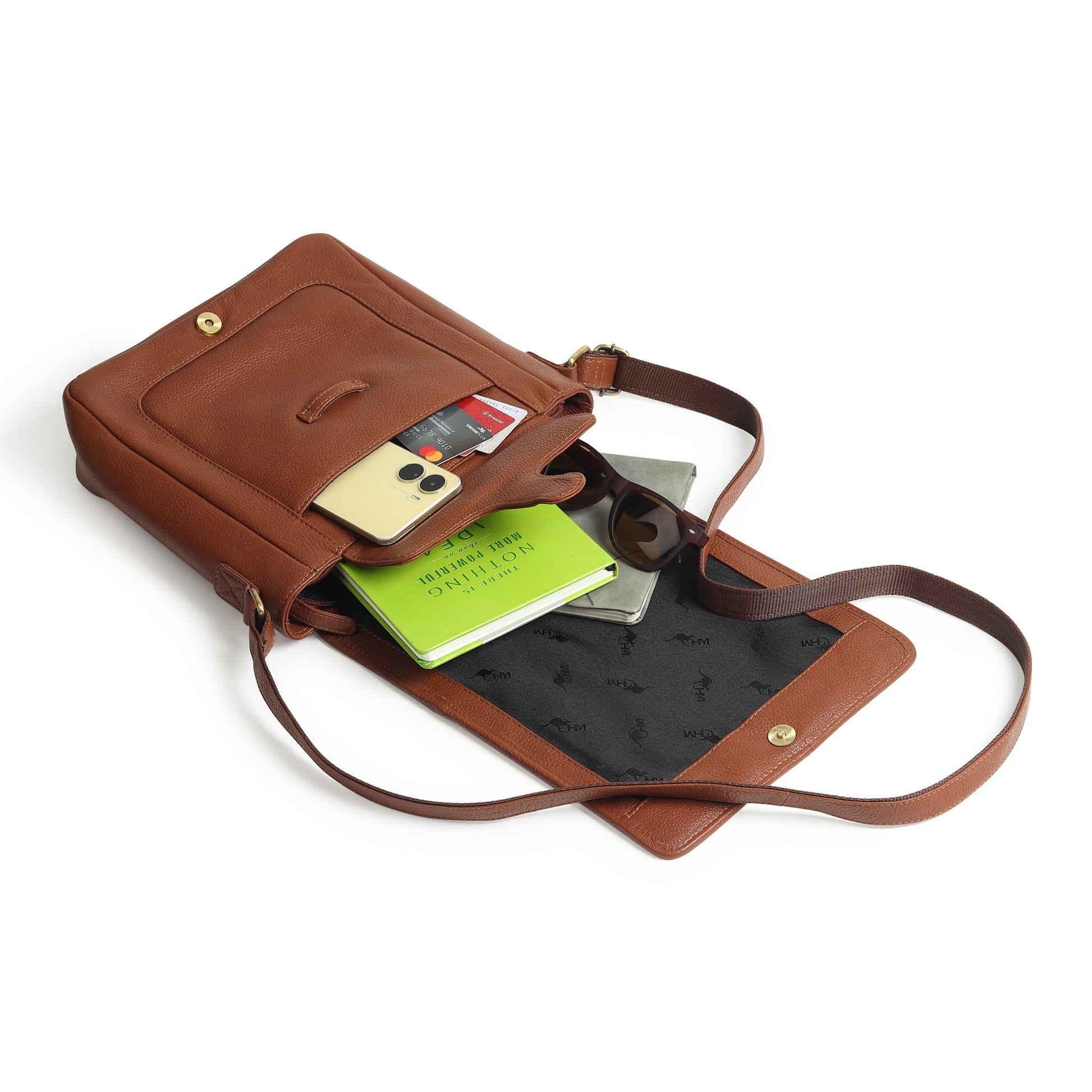Leather Crossbody Bag for Travel Work - Tampa Home & Garden Store