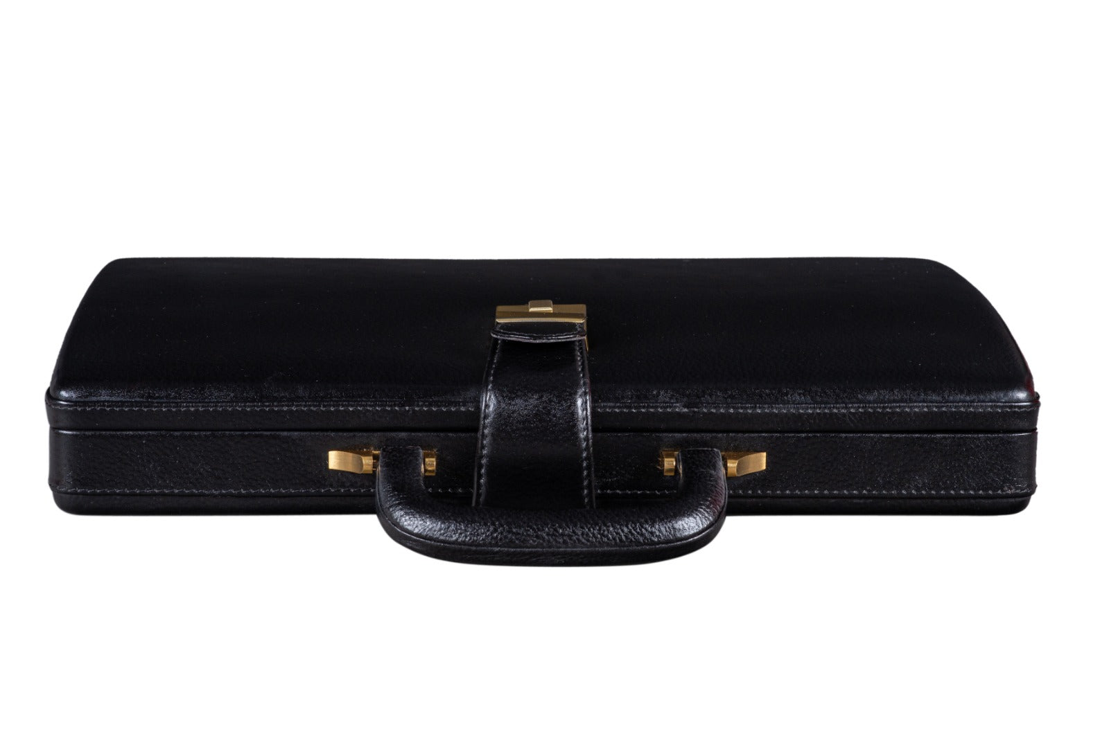 Leather Executive Men's Leather Attache Briefcase - Black - Tampa Home & Garden Store