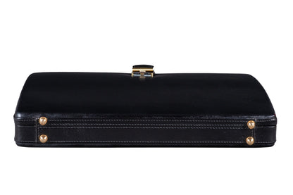 Leather Executive Men's Leather Attache Briefcase - Black - Tampa Home & Garden Store