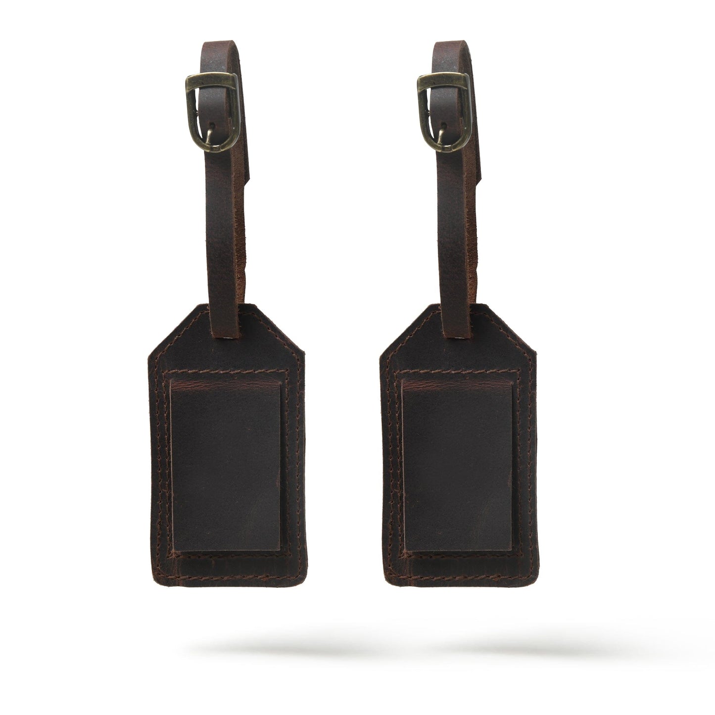Leather Luggage Tag Set - Tampa Home & Garden Store
