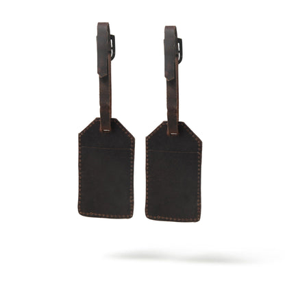 Leather Luggage Tag Set - Tampa Home & Garden Store
