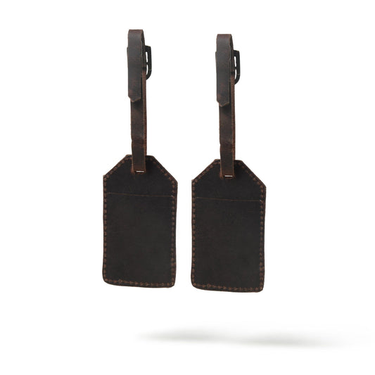 Leather Luggage Tag Set - Tampa Home & Garden Store