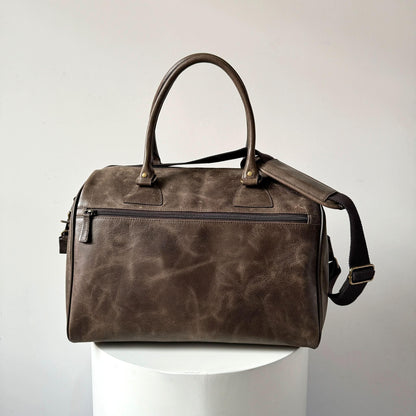 Crazy Horse Leather Weekender Travel Bag