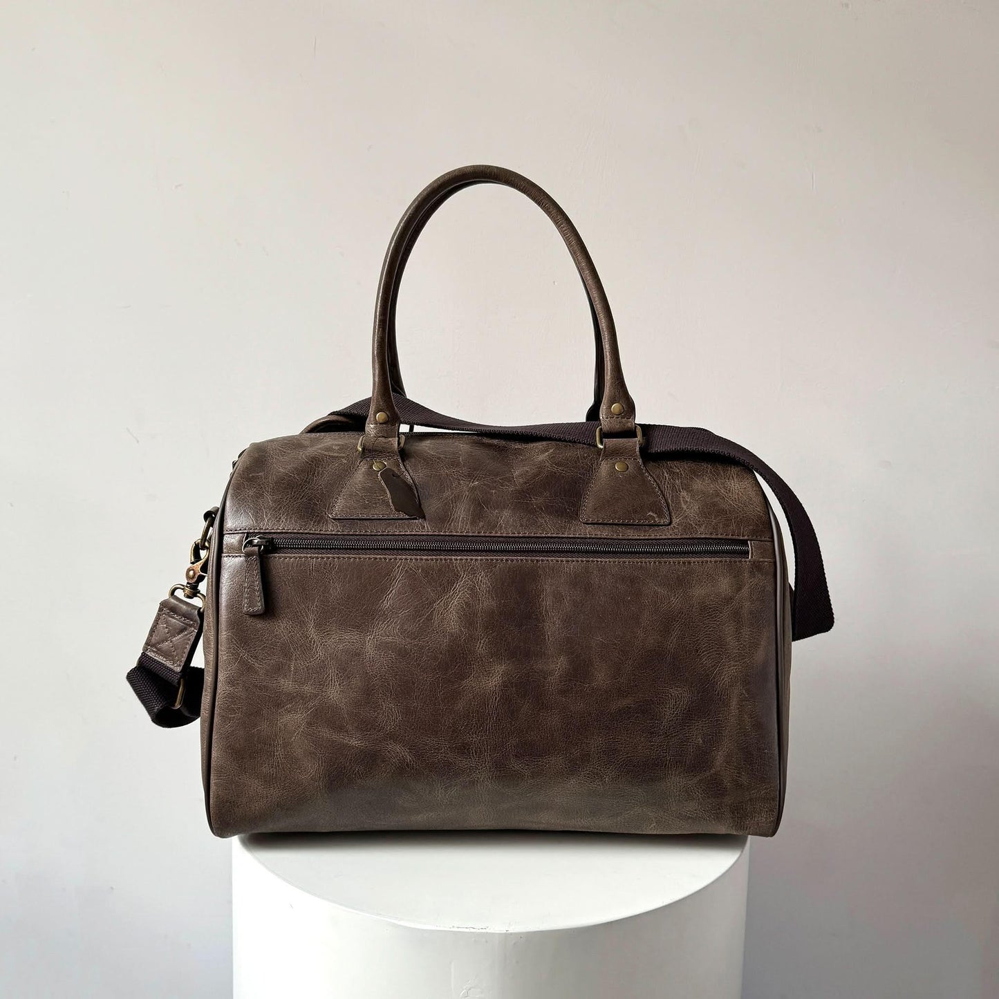 Crazy Horse Leather Weekender Travel Bag